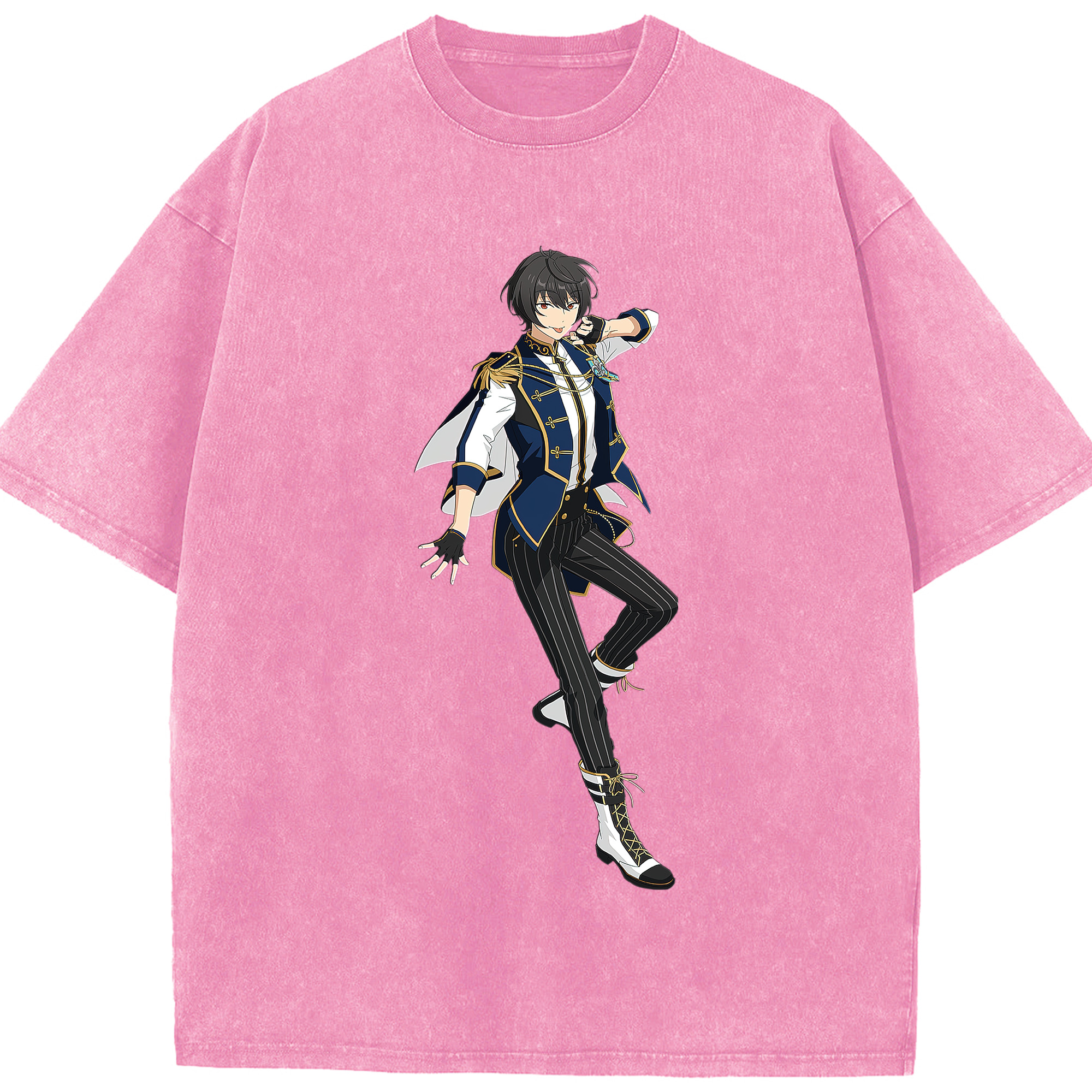 （画像用） あんさんぶるスターズ! Ensemble Stars 綿100% ヴィンテージ風 半袖Tシャツ（フロントプリント）